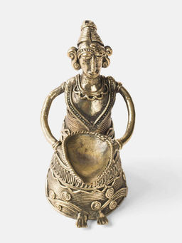 Fabindia - Brass Yatan Standing Lady Diya