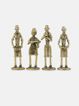 Fabindia - Brass Yatan Musician Decor Object (Pack of 4)