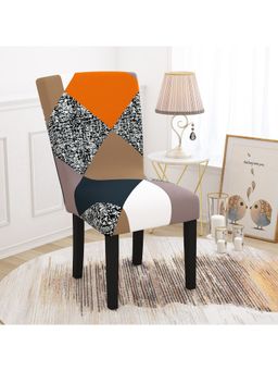 Story@Home - Polyester Spandex Yellow Geometric Chiar Cover