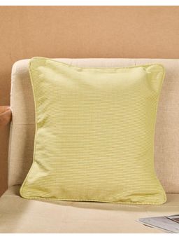 Fabindia - Green Cotton Printed Cushion Cover (16x16 inches)