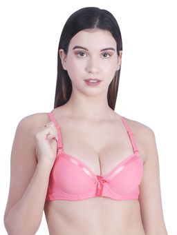 BRACHY - Peach Women T-Shirt Heavily Padded Push Up Bra