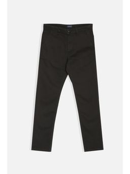 Allen Solly - Boys Brown Slim Fit Solid Trouser