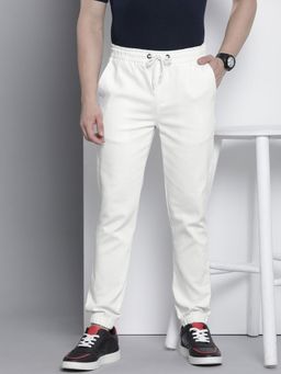 The Indian Garage Co - Men White Solid/Plain Joggers