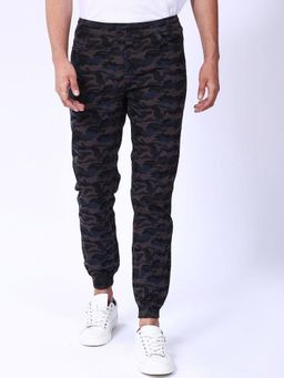 The Indian Garage Co - Men Grey Camouflage Joggers
