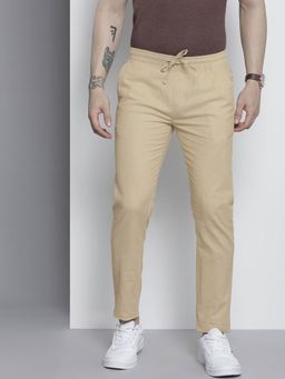 The Indian Garage Co - Men Khaki Solid/Plain Trouser