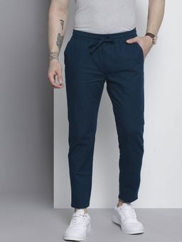 The Indian Garage Co - Men Blue Solid/Plain Trouser