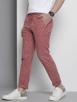 The Indian Garage Co - Men Red Textured Trousers