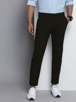 The Indian Garage Co - Men Black Stripes Chinos