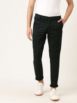 The Indian Garage Co - Men Black Checks Chinos