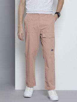 The Indian Garage Co - Men Mauve Solid/Plain Trousers