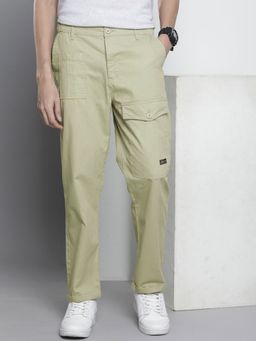 The Indian Garage Co - Men Green Solid/Plain Trousers