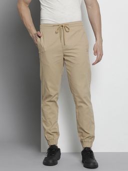 The Indian Garage Co - Men Beige Solid/Plain Joggers