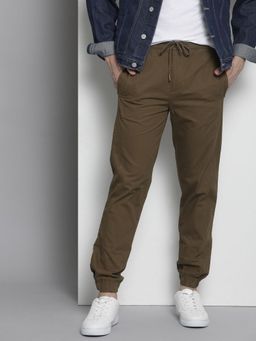 The Indian Garage Co - Men Brown Solid/Plain Joggers