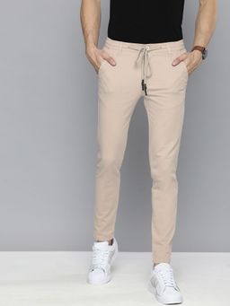 The Indian Garage Co - Men Pink Solid/Plain Chinos