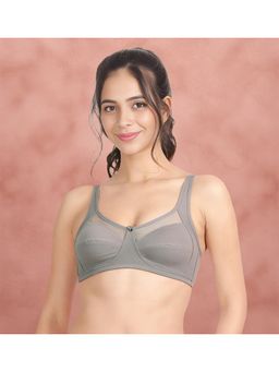 Shyaway - Susie By Shyaway Stormfront Grey Mesh Neckline Non Padded Everyday Bra