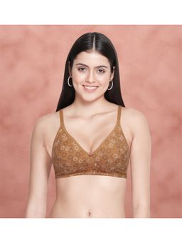 Shyaway - Susie By Shyaway Fenugreek Skin Floral Printed Non Padded Bra