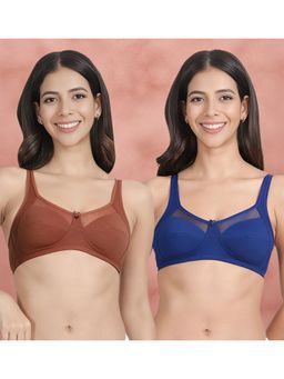 Shyaway - Susie By Shyaway Mesh Neckline Non Padded Everyday Bra (Pack of 2)
