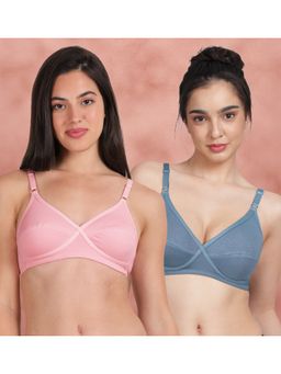 Shyaway - Susie By Shyaway X Frame Seamed Wirefree Everyday Bra (Pack of 2)
