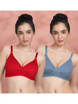 Shyaway - Susie By Shyaway X Frame Seamed Wirefree Everyday Bra (Pack of 2)