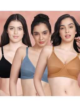 Shyaway - Susie By Shyaway X Frame Seamed Wirefree Everyday Bra (Pack of 3)