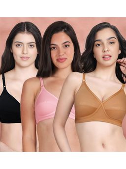 Shyaway - Susie By Shyaway X Frame Seamed Wirefree Everyday Bra (Pack of 3)