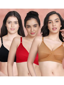 Shyaway - Susie By Shyaway X Frame Seamed Wirefree Everyday Bra (Pack of 3)