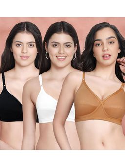 Shyaway - Susie By Shyaway X Frame Seamed Wirefree Everyday Bra (Pack of 3)