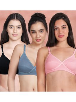 Shyaway - Susie By Shyaway X Frame Seamed Wirefree Everyday Bra (Pack of 3)