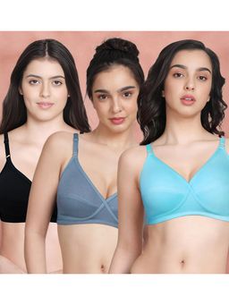 Shyaway - Susie By Shyaway X Frame Seamed Wirefree Everyday Bra (Pack of 3)