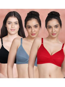 Shyaway - Susie By Shyaway X Frame Seamed Wirefree Everyday Bra (Pack of 3)