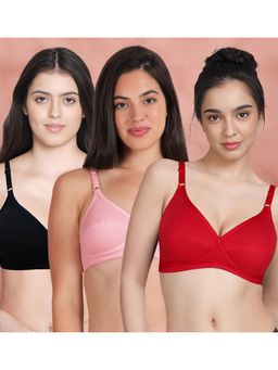 Shyaway - Susie By Shyaway X Frame Seamed Wirefree Everyday Bra (Pack of 3)