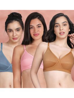 Shyaway - Susie By Shyaway X Frame Seamed Wirefree Everyday Bra (Pack of 3)