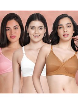 Shyaway - Susie By Shyaway X Frame Seamed Wirefree Everyday Bra (Pack of 3)