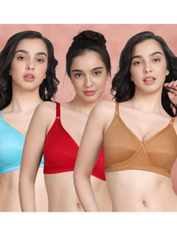 Shyaway - Susie By Shyaway X Frame Seamed Wirefree Everyday Bra (Pack of 3)