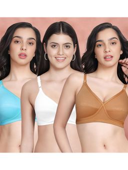 Shyaway - Susie By Shyaway X Frame Seamed Wirefree Everyday Bra (Pack of 3)