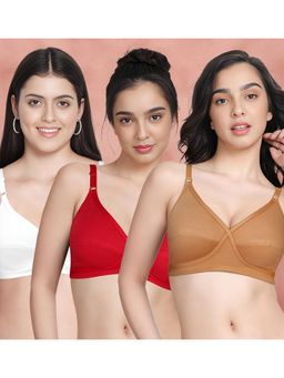 Shyaway - Susie By Shyaway X Frame Seamed Wirefree Everyday Bra (Pack of 3)