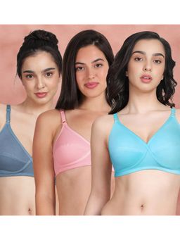 Shyaway - Susie By Shyaway X Frame Seamed Wirefree Everyday Bra (Pack of 3)