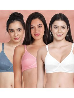 Shyaway - Susie By Shyaway X Frame Seamed Wirefree Everyday Bra (Pack of 3)