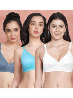 Shyaway - Susie By Shyaway X Frame Seamed Wirefree Everyday Bra (Pack of 3)
