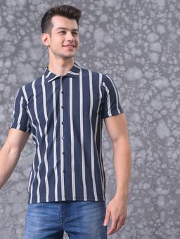 Campus Sutra - Men Striped Stylish Casual Shirt