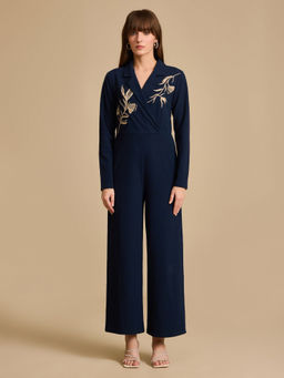 Kazo - Navy Blue Oma Jumpsuit