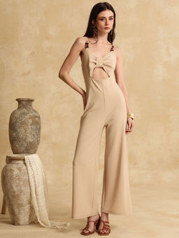 Kazo - Beige Trish Jumpsuit