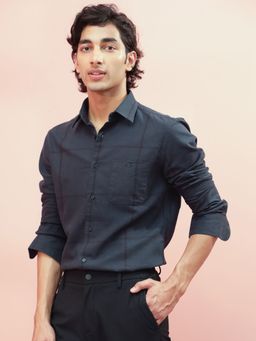 Rare Rabbit - Gareth Petrol Shirt