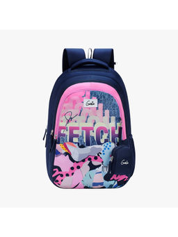 Genie - Fetch 36 Litres Navy Blue Backpack with Pouch (Set of 2) (L)