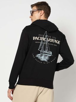 GAP - Black Printed Casual Cotton Jacket