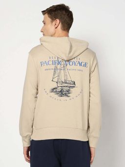 GAP - Beige Printed Casual Cotton Jacket