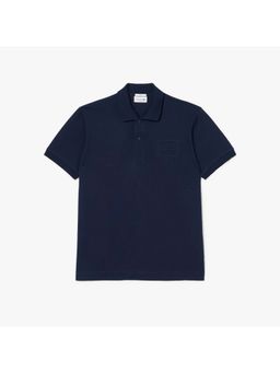 Lacoste - Blue Solid Plain Casual Cotton Polo T-Shirt