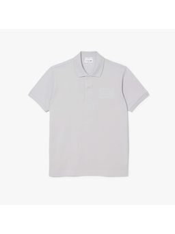 Lacoste - Grey Solid Plain Casual Cotton Polo T-Shirt