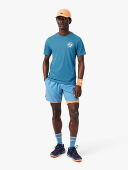 Lacoste - Blue Solid Plain Casual Cotton T-Shirt