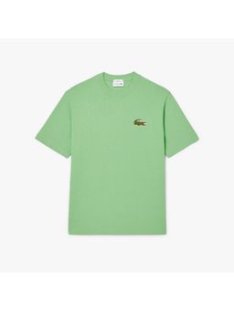 Lacoste - Green Solid Plain Casual Cotton T-Shirt